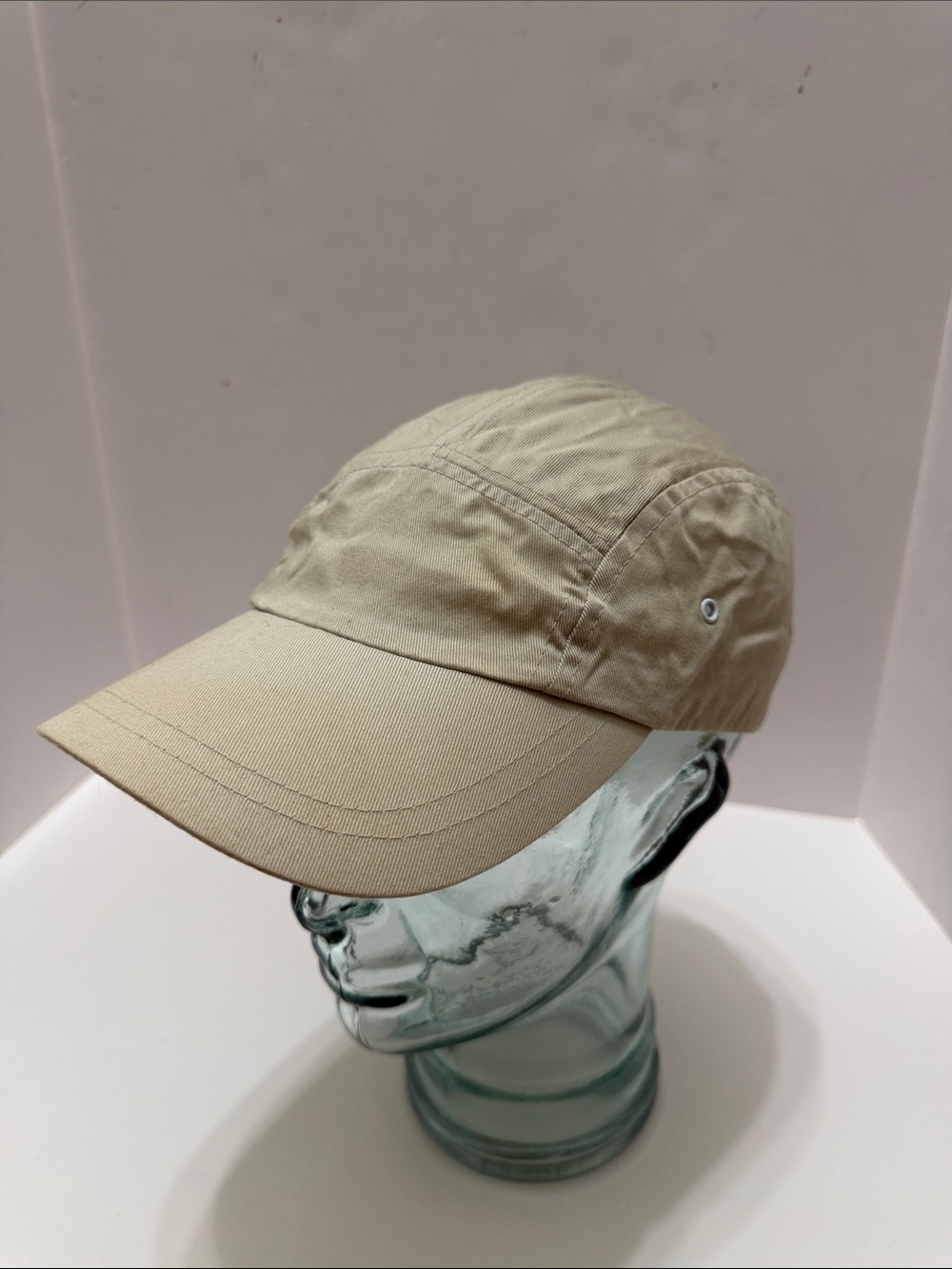 Men's Casual 5-Panel Cotton Baseball Cap - Beige
